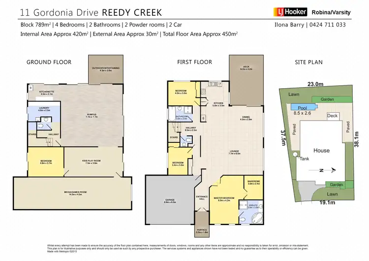 Floorplan of Homely house listing, 11 Gordonia Drive, Reedy Creek QLD 4227