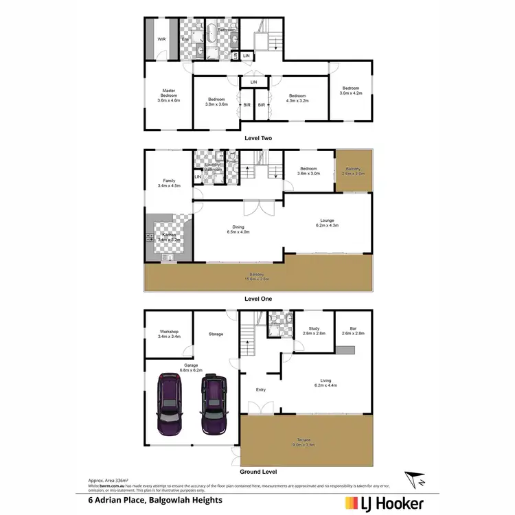 Floorplan of Homely house listing, 6 Adrian Place, Balgowlah Heights NSW 2093