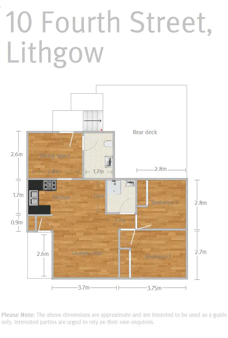 Floorplan of Homely house listing, 10 Fourth Street, Lithgow NSW 2790