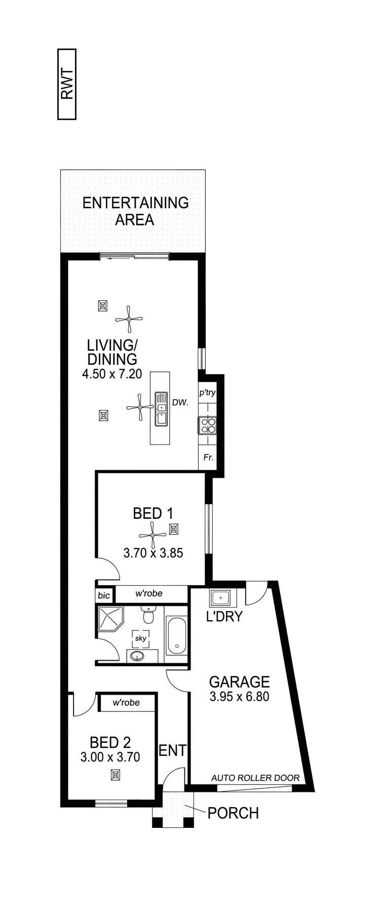 Floorplan of Homely house listing, 68B White Crescent, Seacombe Gardens SA 5047