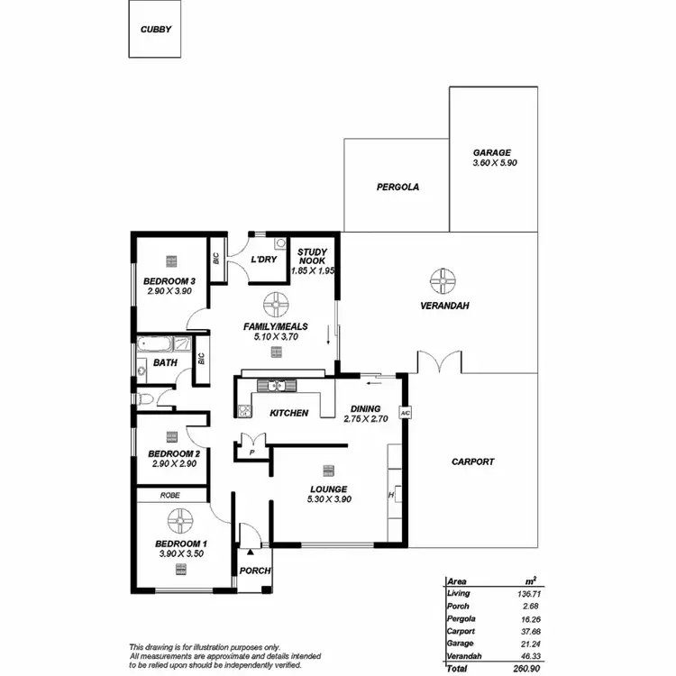 Floorplan of Homely house listing, 14 Cadbury Street, St Agnes SA 5097