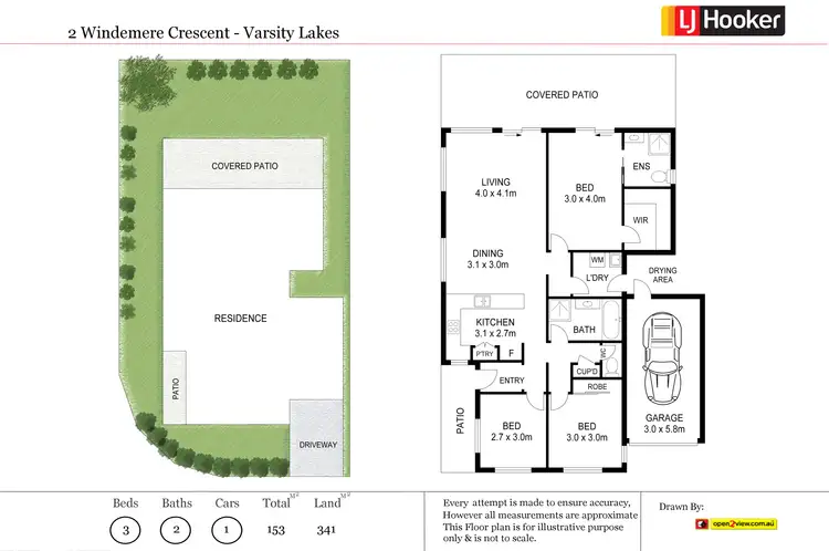 Floorplan of Homely house listing, 2 Windemere Crescent, Varsity Lakes QLD 4227