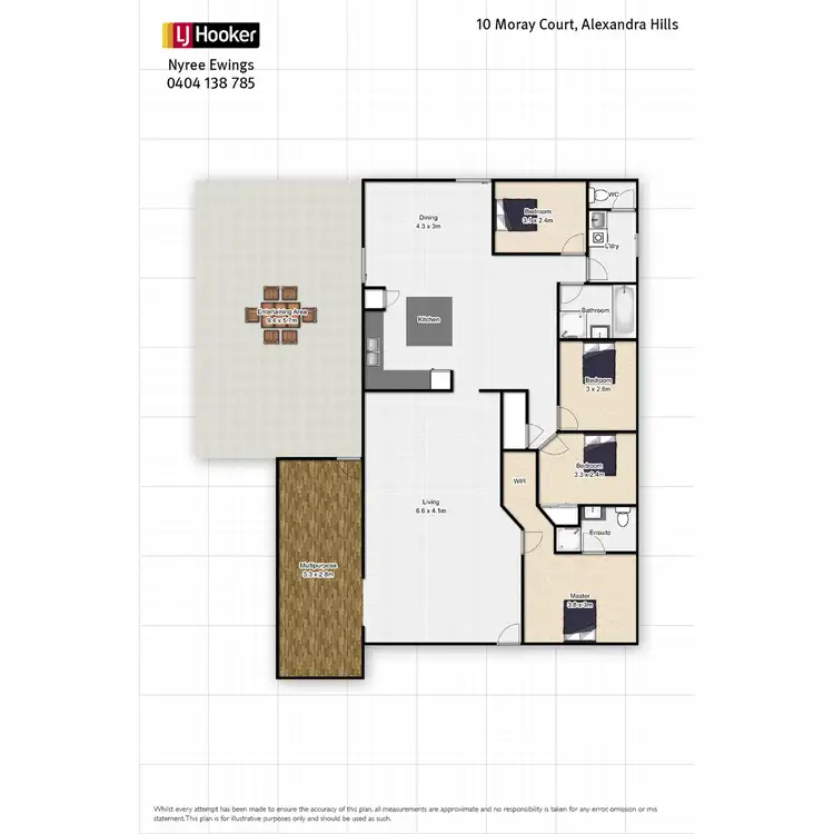 Floorplan of Homely house listing, 10 Moray Court, Alexandra Hills QLD 4161