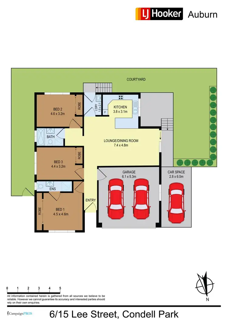 Floorplan of Homely house listing, 6/15 Lee St, Condell Park NSW 2200