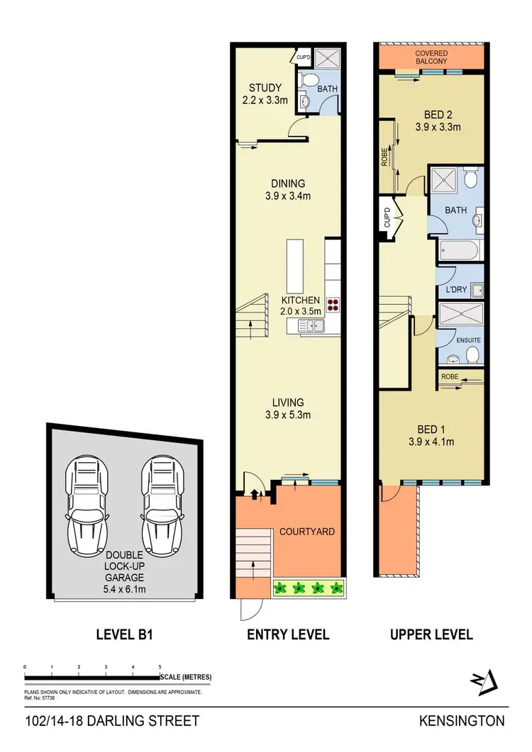 Floorplan of Homely apartment listing, 102/14-18 Darling Street, Kensington NSW 2033