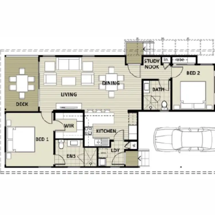 Floorplan of Homely villa listing, 33/67 Koolang Road, Green Point NSW 2251