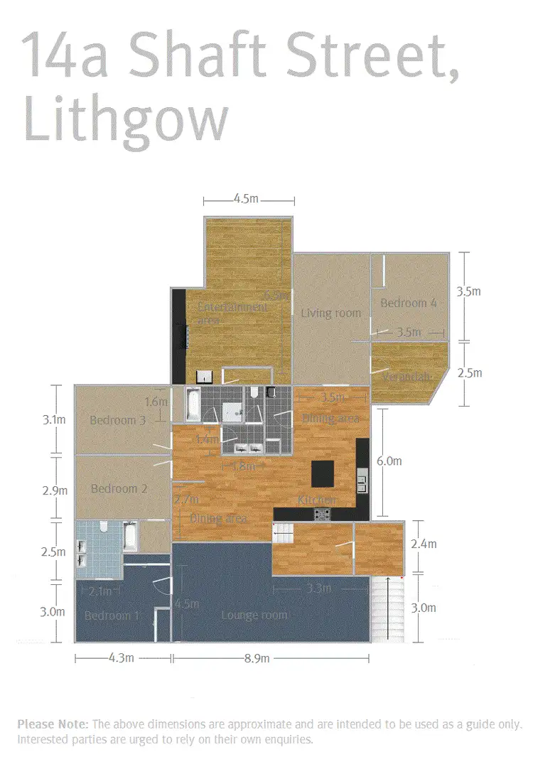 Floorplan of Homely house listing, 14a Shaft Street, Lithgow NSW 2790