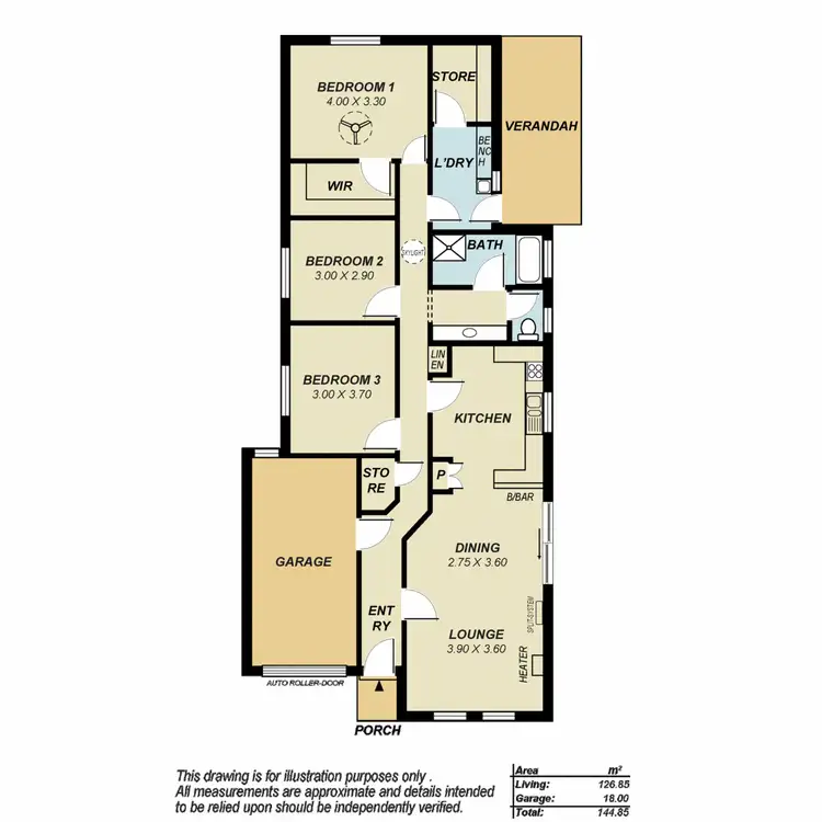 Floorplan of Homely house listing, 25 Jacaranda Grove, Golden Grove SA 5125