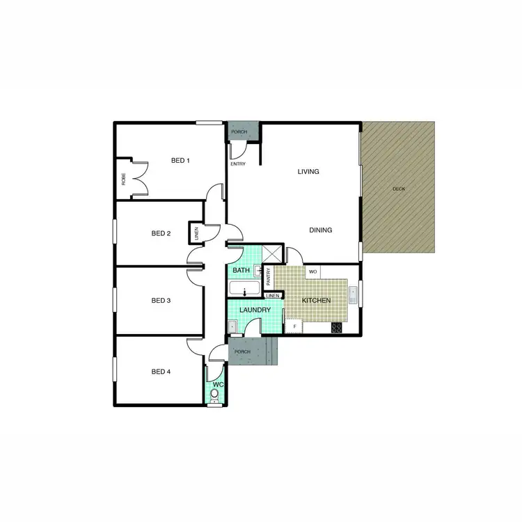 Floorplan of Homely house listing, 7 Laycock Place, Holt ACT 2615