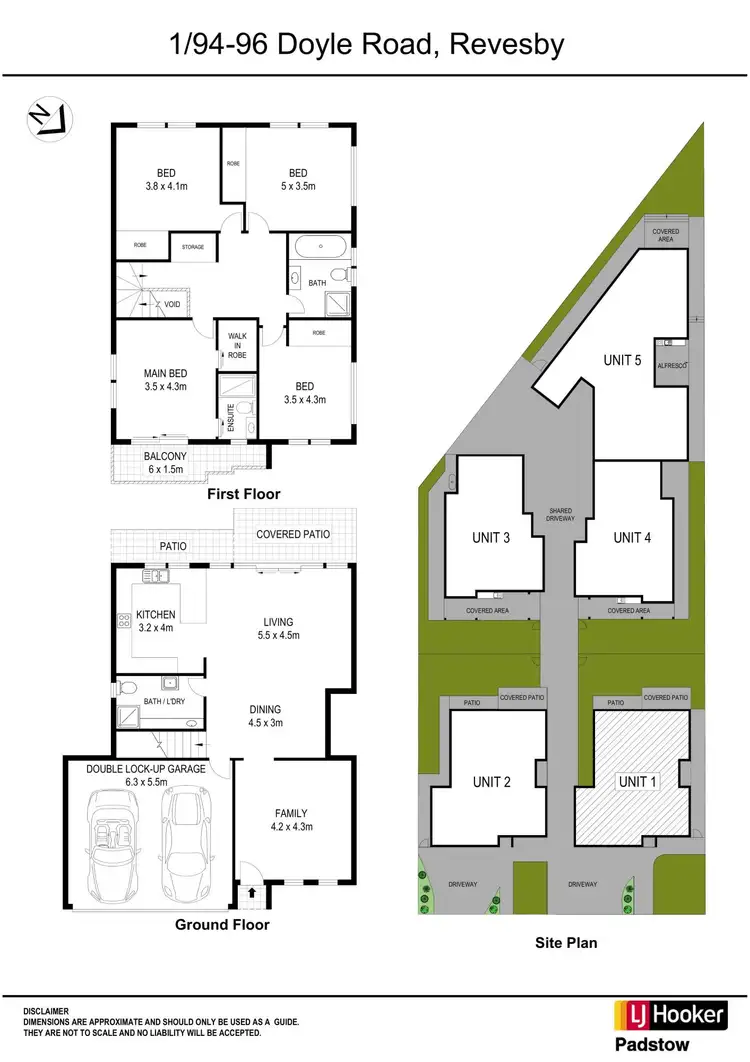 Floorplan of Homely townhouse listing, 1/94 Doyle Road, Revesby NSW 2212