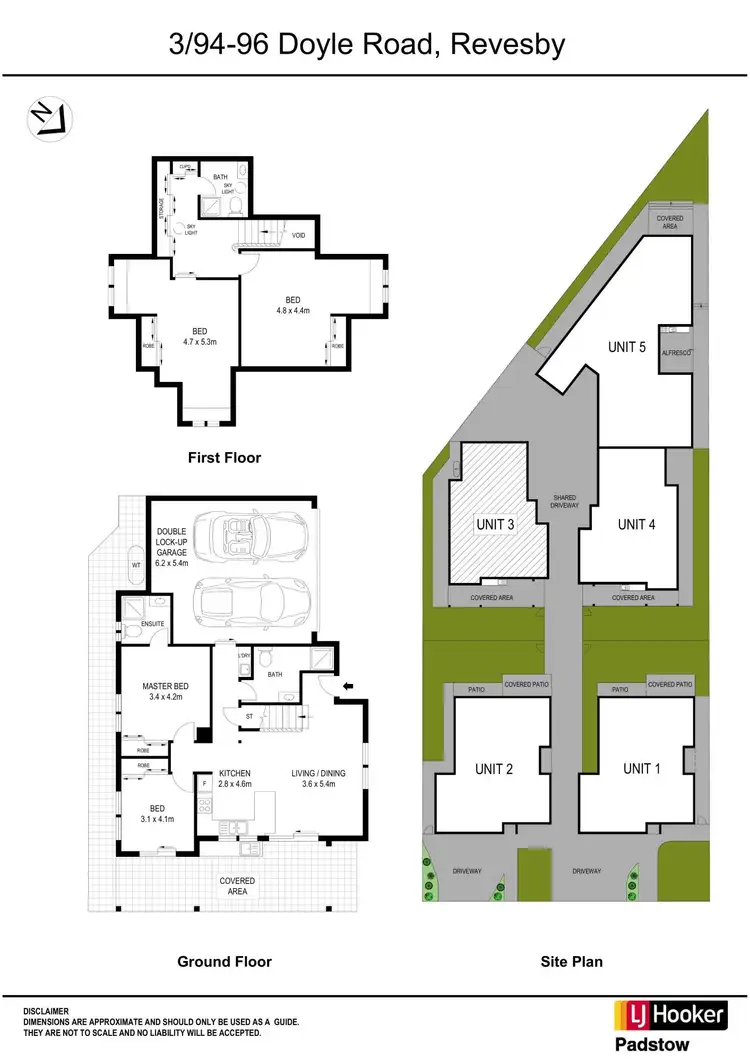 Floorplan of Homely townhouse listing, 3/96 Doyle Road, Revesby NSW 2212