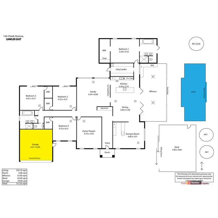Floorplan of Homely house listing, Cheek Avenue, Gawler East SA 5118
