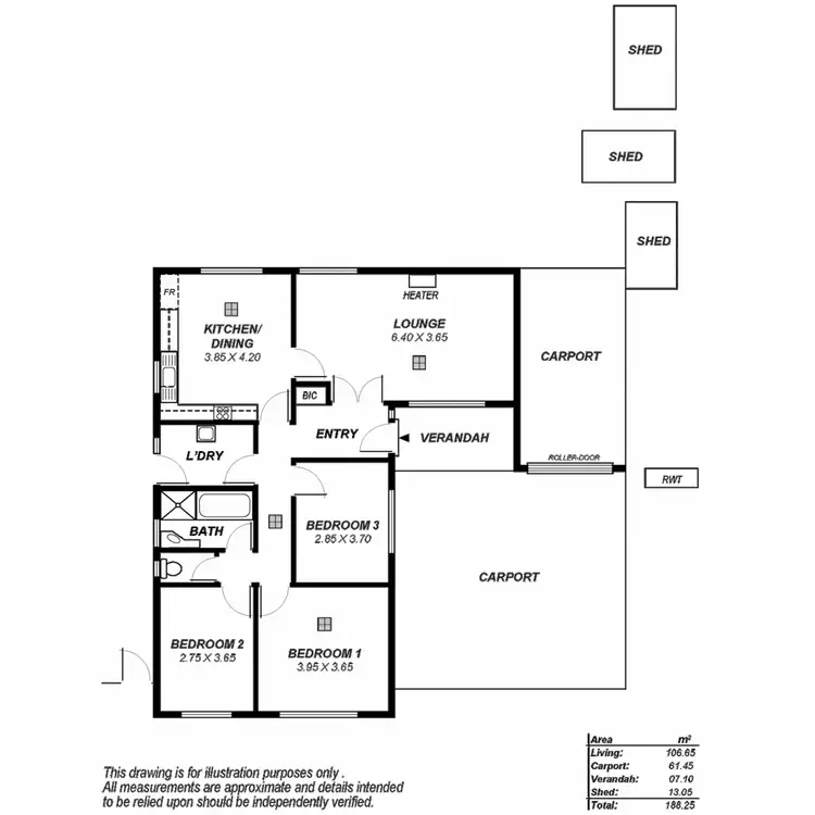 Floorplan of Homely house listing, 26 Deborah Grove, Modbury North SA 5092