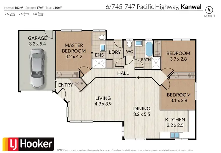 Floorplan of Homely villa listing, 6/745-747 Pacific Highway, Kanwal NSW 2259