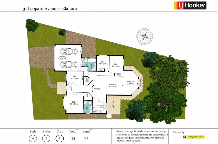 Floorplan of Homely house listing, 31 Leopard Avenue, Elanora QLD 4221