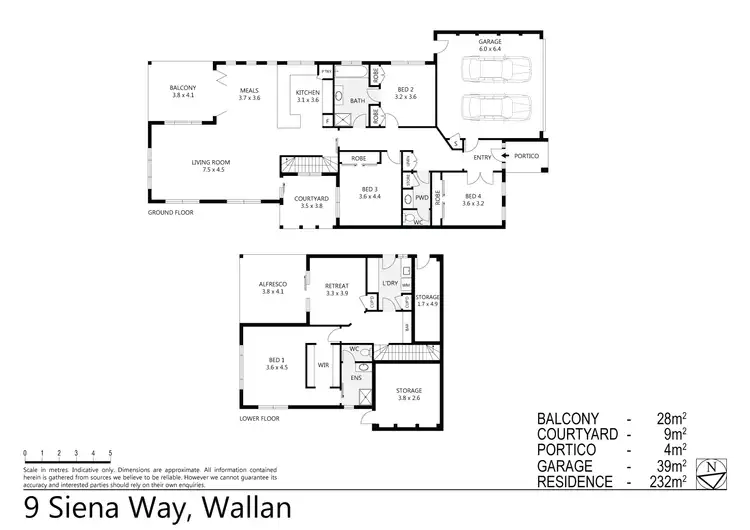 Floorplan of Homely house listing, 9 Siena Way, Hidden Valley VIC 3756