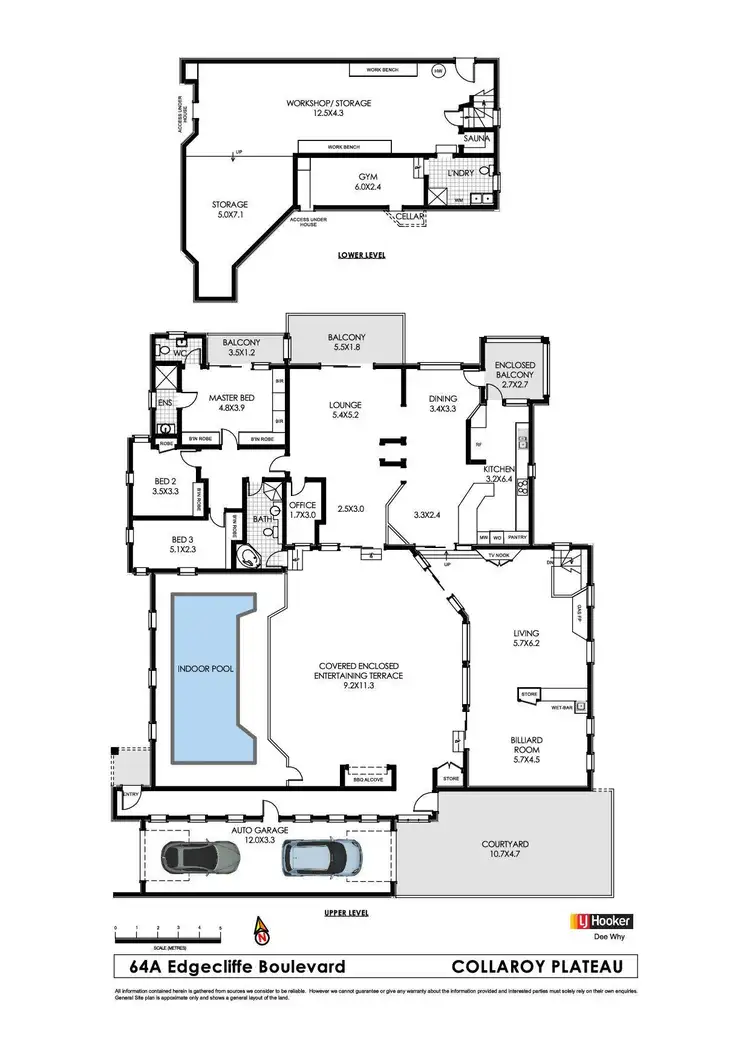 Floorplan of Homely semi-detached listing, 64 A Edgecliffe Boulevard, Collaroy Plateau NSW 2097