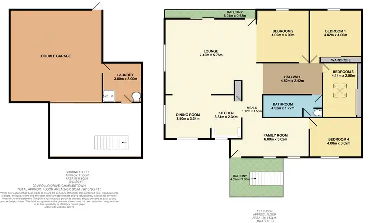 Floorplan of Homely house listing, 39 Apollo Drive, Charlestown NSW 2290