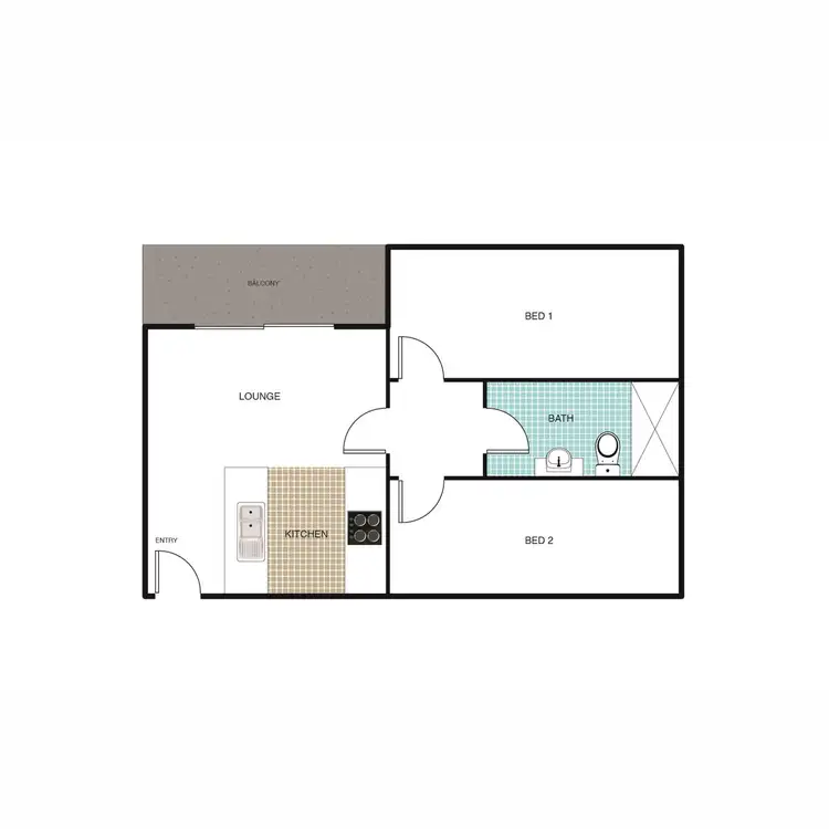 Floorplan of Homely townhouse listing, 4/30 Springvale Drive, Hawker ACT 2614