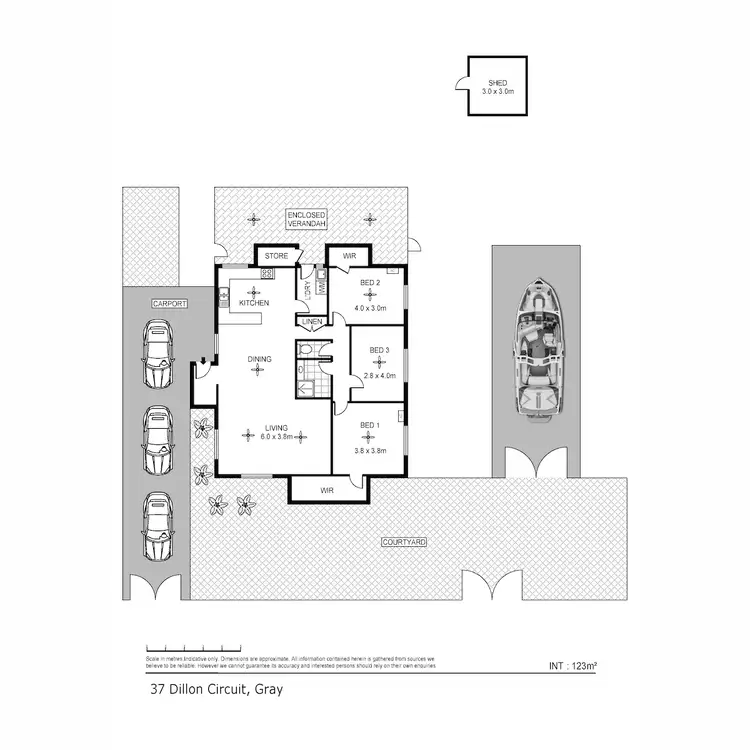 Floorplan of Homely house listing, 37 Dillon Circuit, Gray NT 830