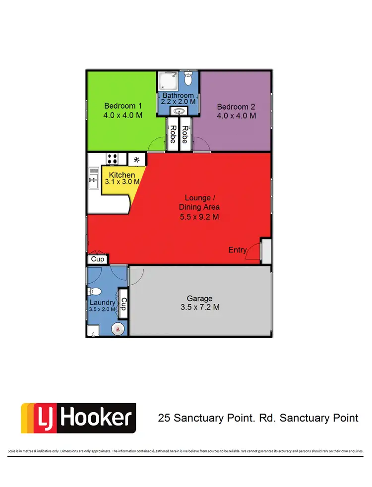 Floorplan of Homely house listing, 25 Sanctuary Point Road, Sanctuary Point NSW 2540