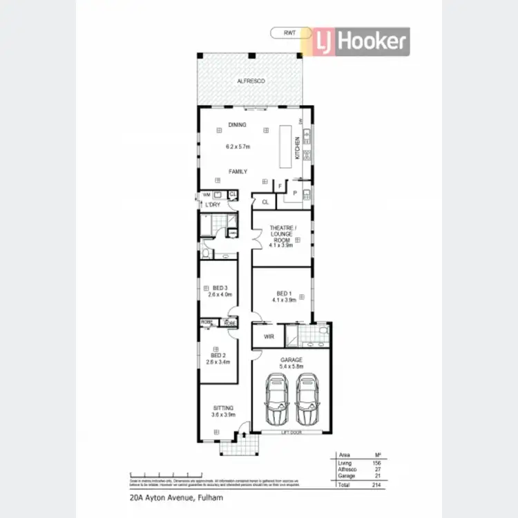 Floorplan of Homely house listing, 20A Ayton Avenue, Fulham SA 5024