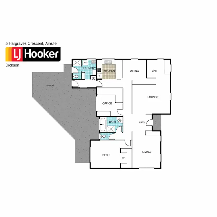 Floorplan of Homely house listing, 5 Hargraves Crescent, Ainslie ACT 2602