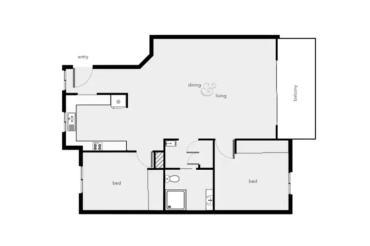 Floorplan of Homely unit listing, Unit 9/390 Draper Street, Parramatta Park QLD 4870