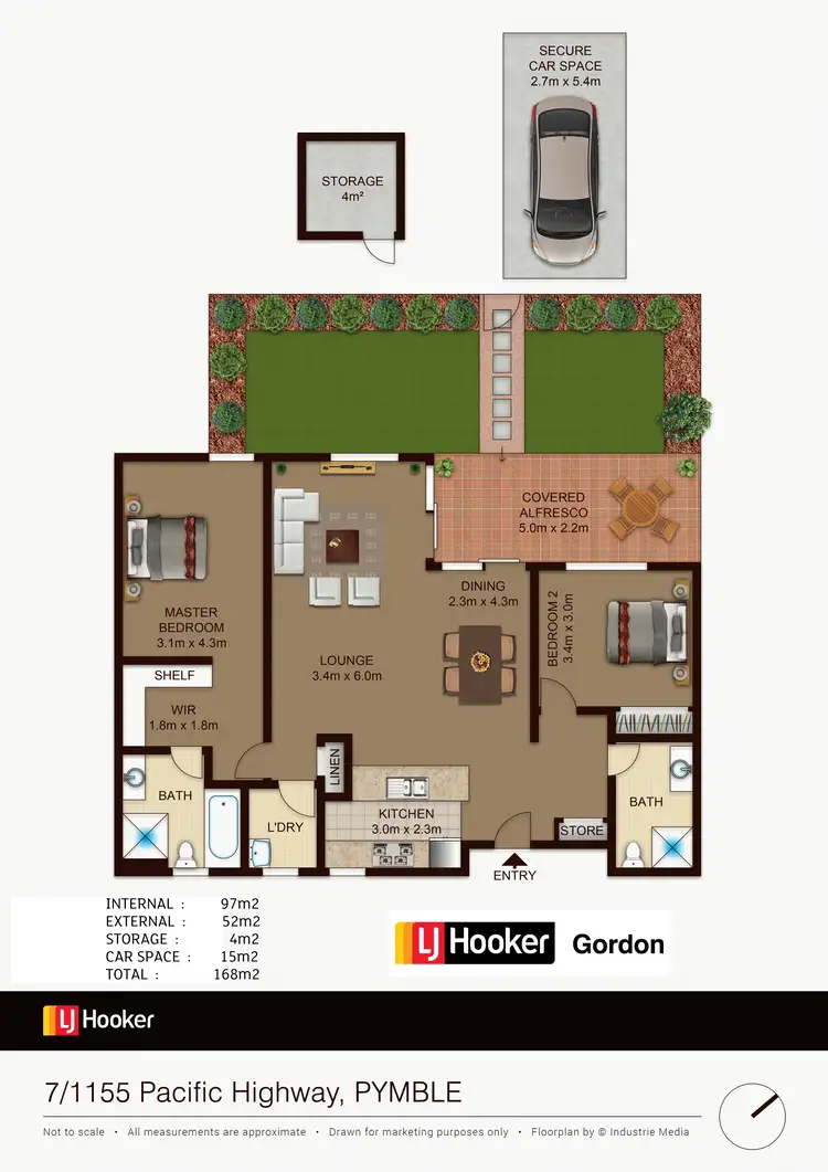 Floorplan of Homely unit listing, 7/1155 -1159 Pacific Highway, Pymble NSW 2073