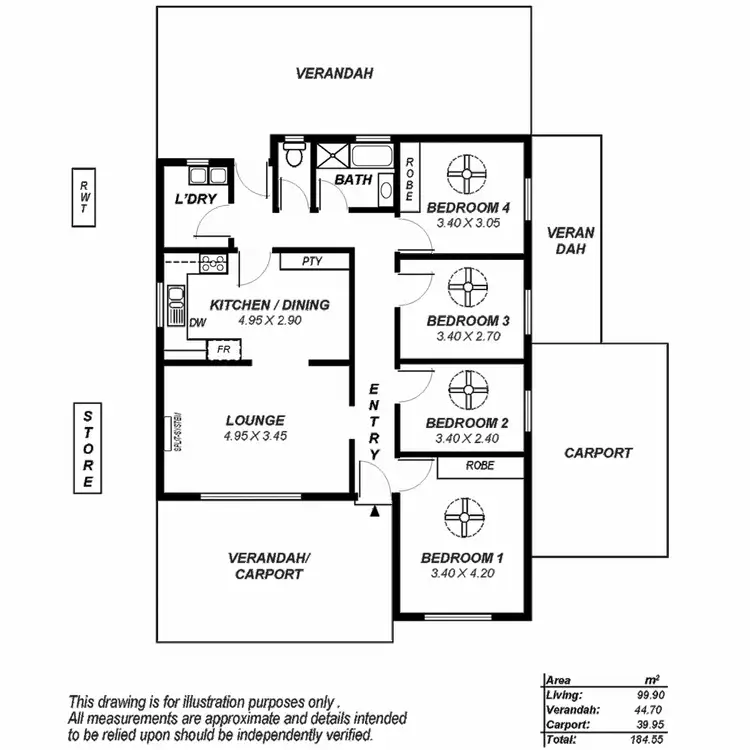 Floorplan of Homely house listing, 6A Mavis Street, Ridgehaven SA 5097