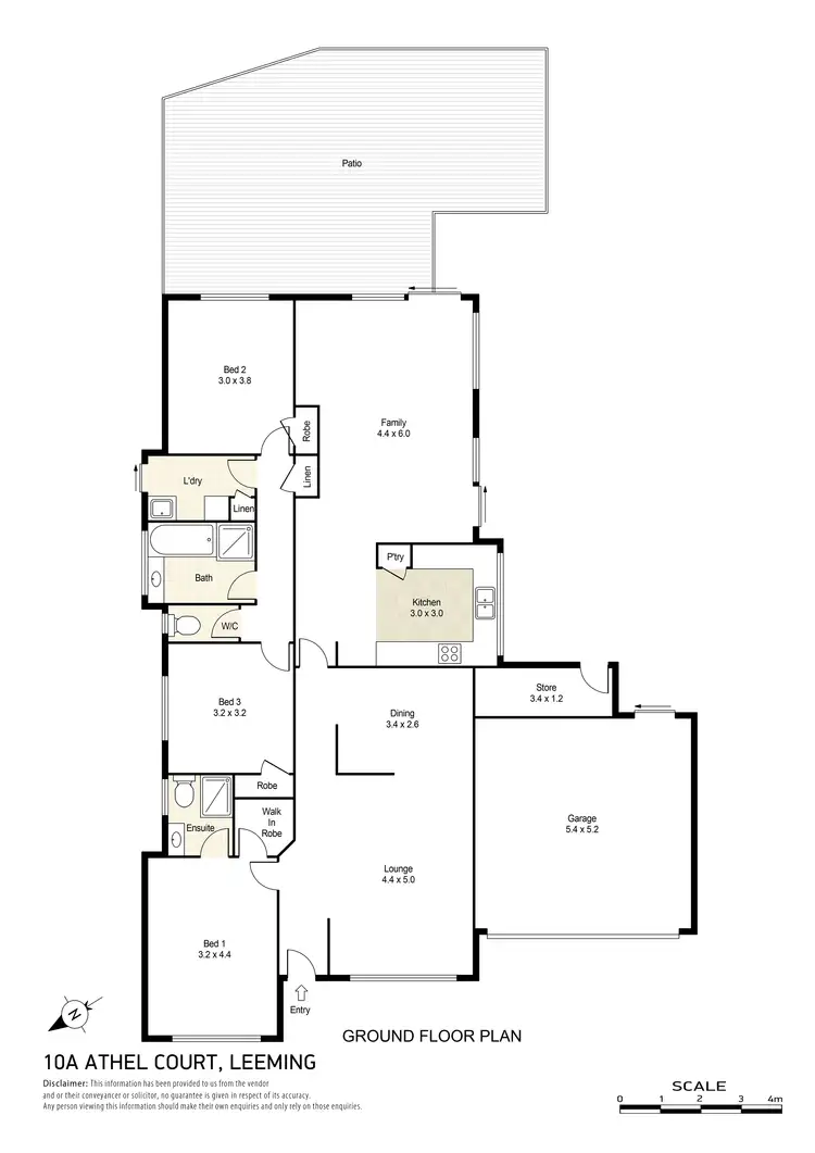 Floorplan of Homely house listing, 10A Athel Court, Leeming WA 6149