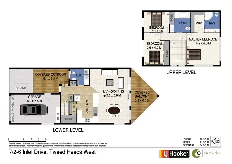 Floorplan of Homely semi-detached listing, 7/2-6 Inlet Drive, Tweed Heads West NSW 2485
