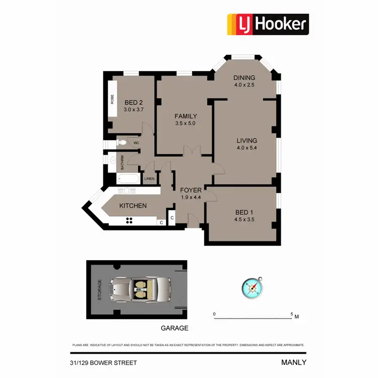 Floorplan of Homely apartment listing, 31/129 Bower Street, Manly NSW 2095