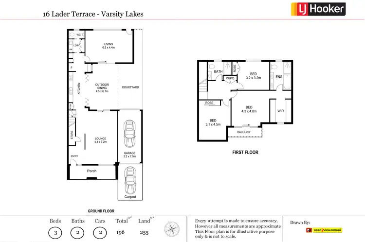 Floorplan of Homely house listing, 16 Lader Terrace, Varsity Lakes QLD 4227