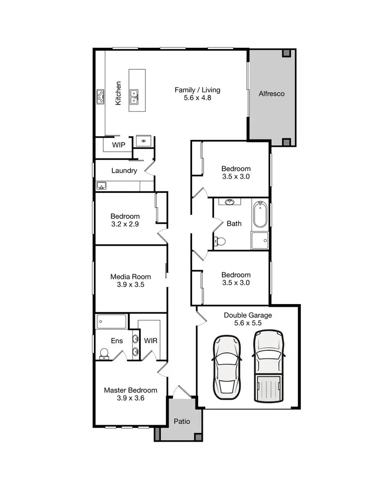 Floorplan of Homely house listing, 12 Aspinall Way, Oran Park NSW 2570