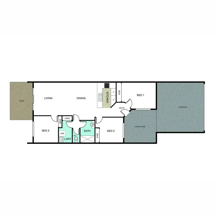 Floorplan of Homely townhouse listing, 4/19 Redcliffe Street, Palmerston ACT 2913