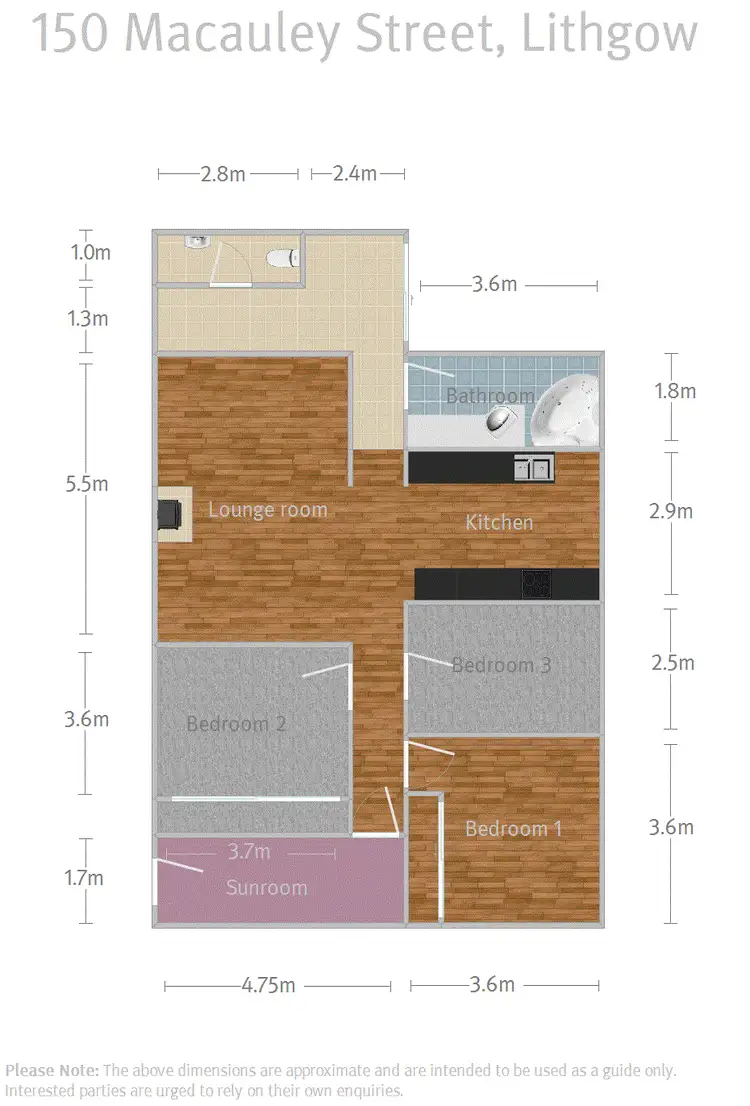 Floorplan of Homely house listing, 150 Macauley Street, Lithgow NSW 2790