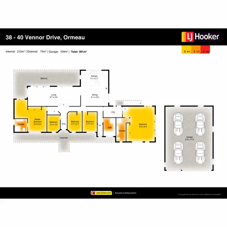 Floorplan of Homely house listing, 38-40 Vennor Drive, Ormeau QLD 4208