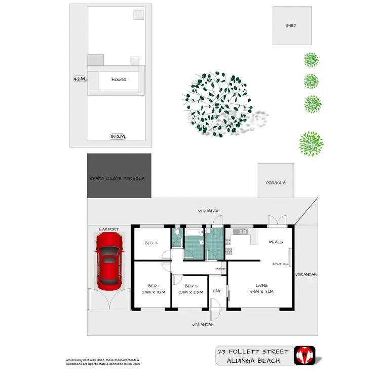 Floorplan of Homely house listing, 23 Follett Street, Aldinga Beach SA 5173
