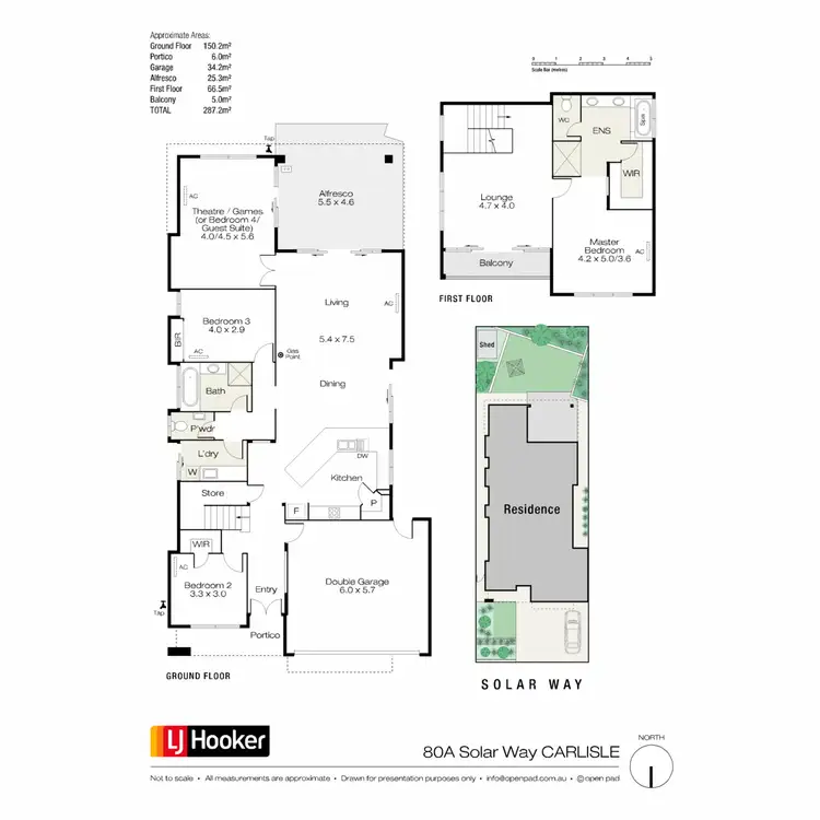 Floorplan of Homely house listing, 80A Solar Way, Carlisle WA 6101