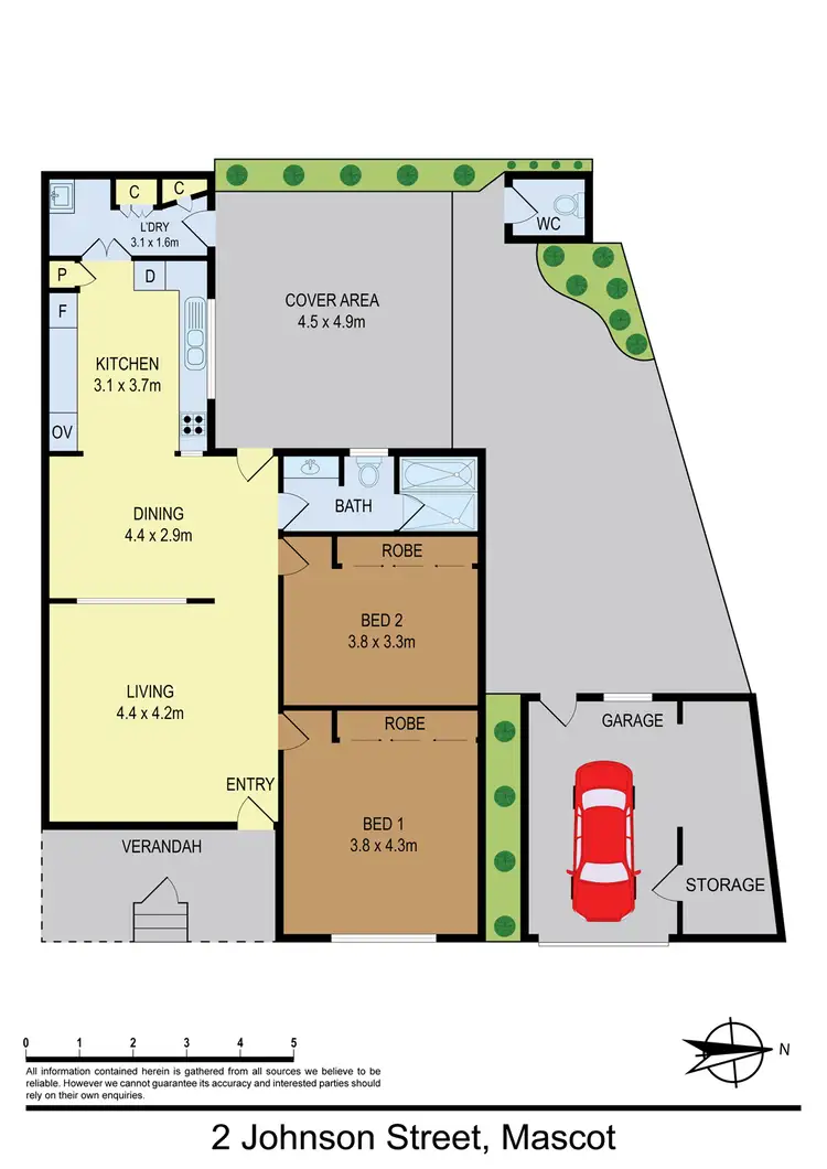 Floorplan of Homely house listing, 2 Johnson Street, Mascot NSW 2020