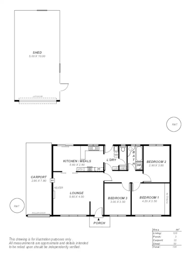 Floorplan of Homely house listing, 216 Seaford Road, Seaford SA 5169