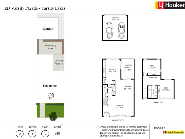 Floorplan of Homely house listing, 125 Varsity Parade, Varsity Lakes QLD 4227