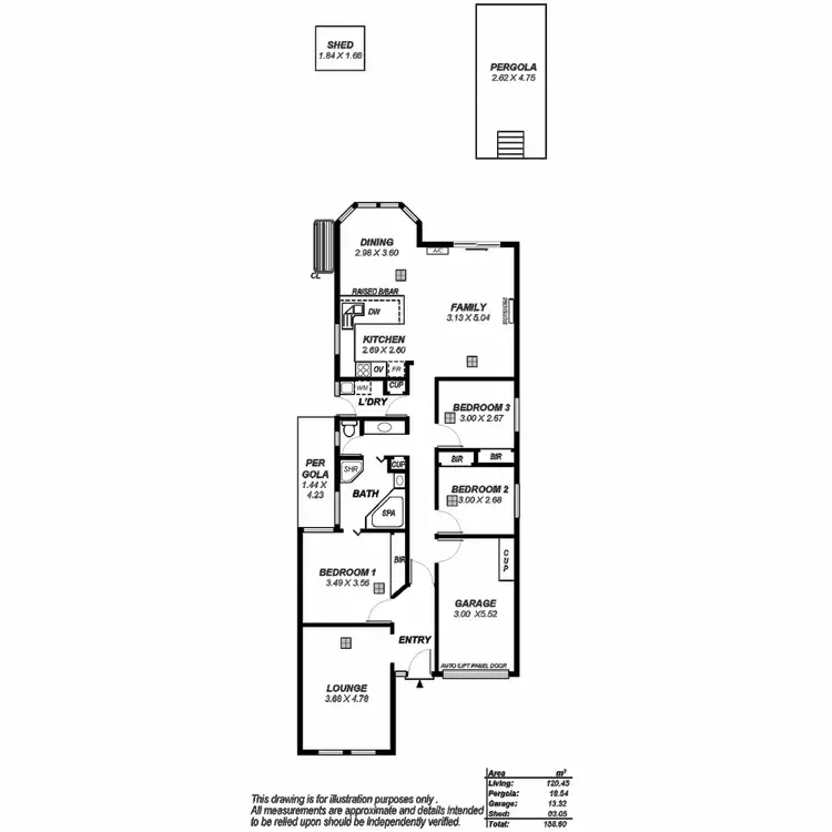 Floorplan of Homely house listing, 3 Kintyre Court, Greenwith SA 5125