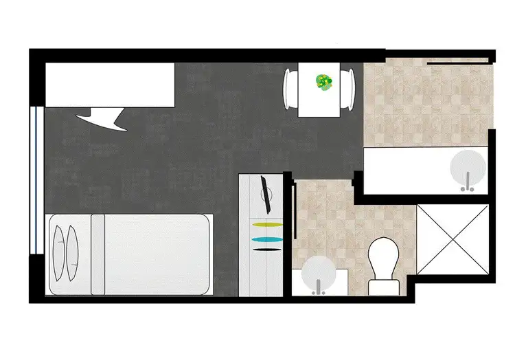 Floorplan of Homely apartment listing, 1615/108 Margaret Street, Brisbane City QLD 4000