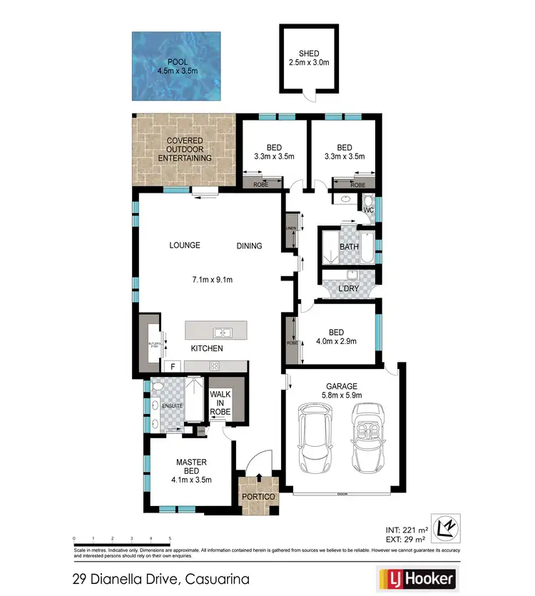 Floorplan of Homely house listing, 29 Dianella Drive, Casuarina NSW 2487