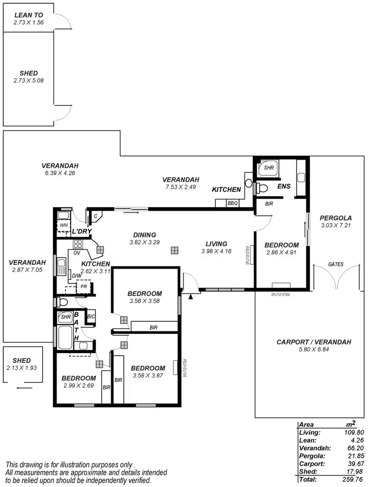 Floorplan of Homely house listing, 16 Indee Crescent, Craigmore SA 5114