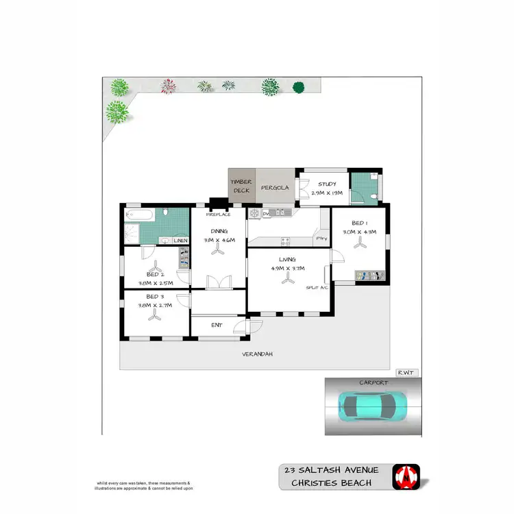 Floorplan of Homely house listing, 23 Saltash Avenue, Christies Beach SA 5165