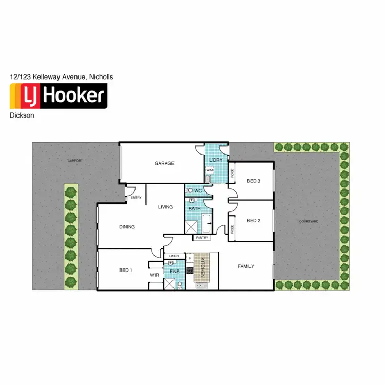 Floorplan of Homely house listing, 12/123 Kelleway Avenue, Nicholls ACT 2913