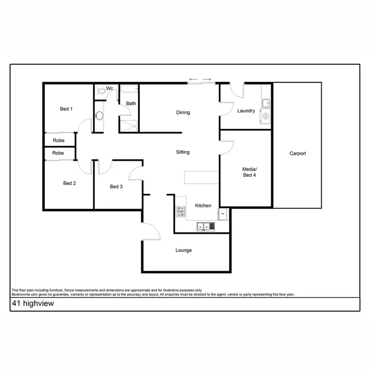 Floorplan of Homely house listing, 41 High View Drive, Cleveland QLD 4163